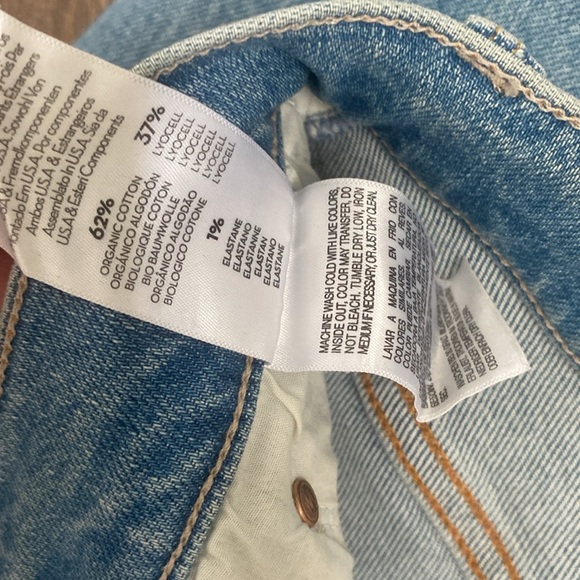 MOTHER THE SCRAPPER ANKLE IN CAMERA OBSCURA HI RISE BUTTON FLY STRETCH DENIM - Picture 11 of 12